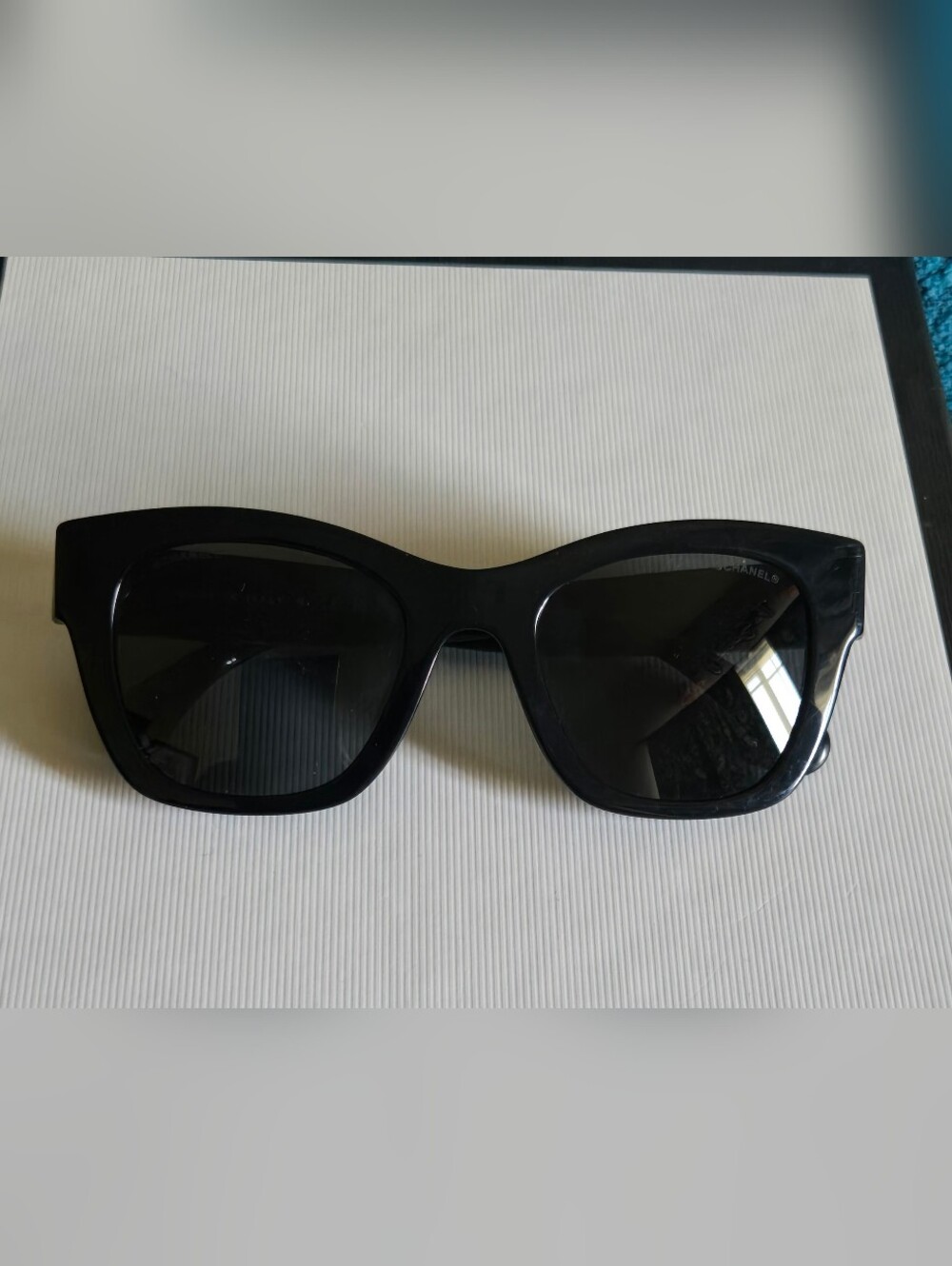Chanel Classic Sunglasses With Heart Accented Temples 5478 C501/S4